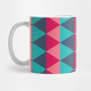 Pink and Blue Triangle Seamless Pattern 004#001 Mug